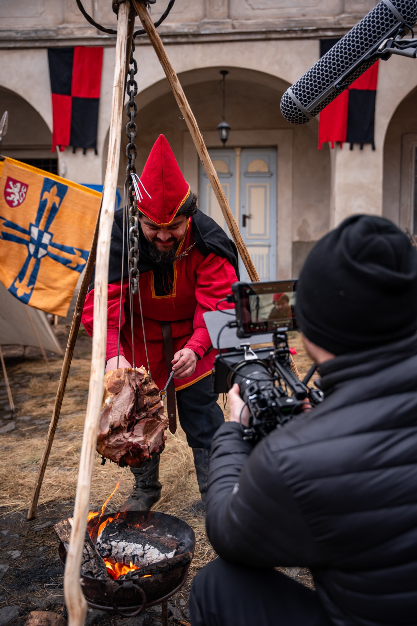 Behind the scenes